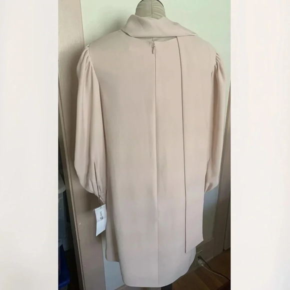 ADEAM NWT Tie Neck Scarf Crepe Shift Dress - Picture 9 of 12